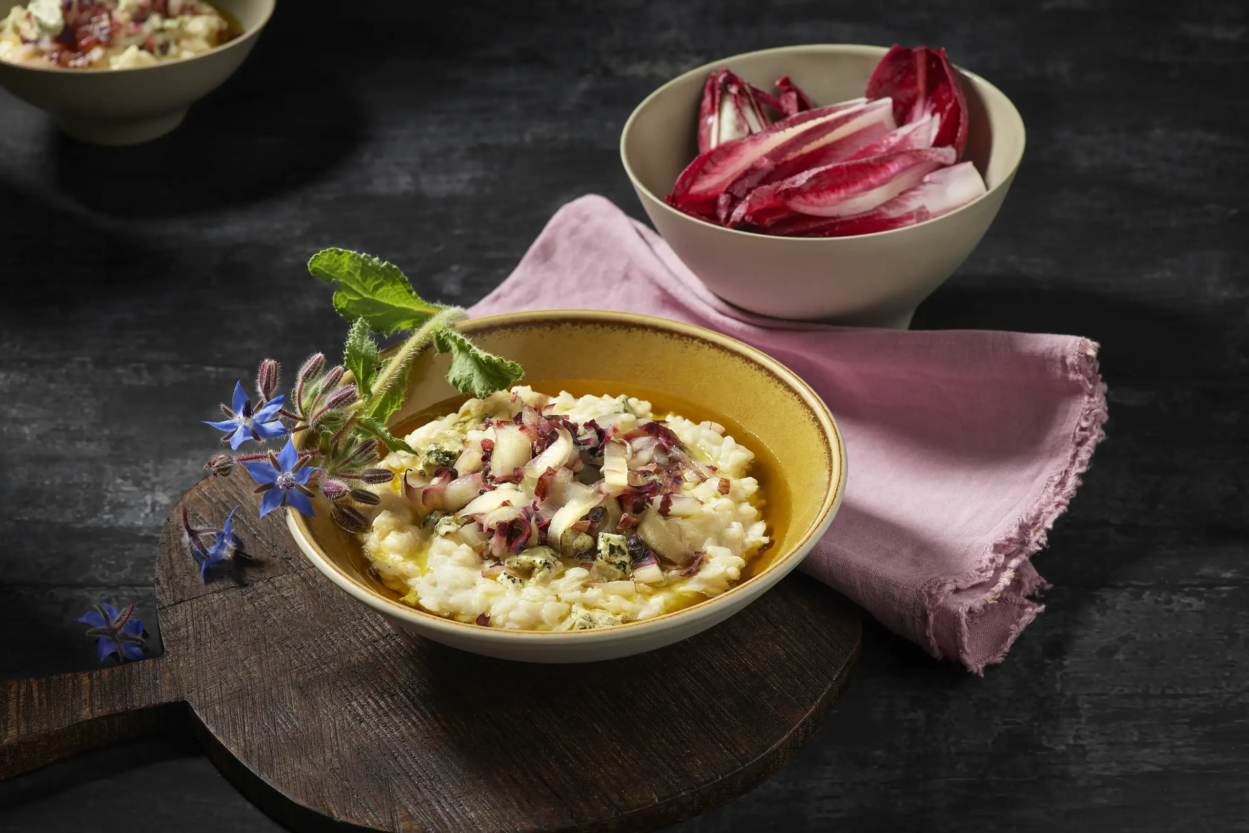 Receptkép: Vörös cikória rizottó